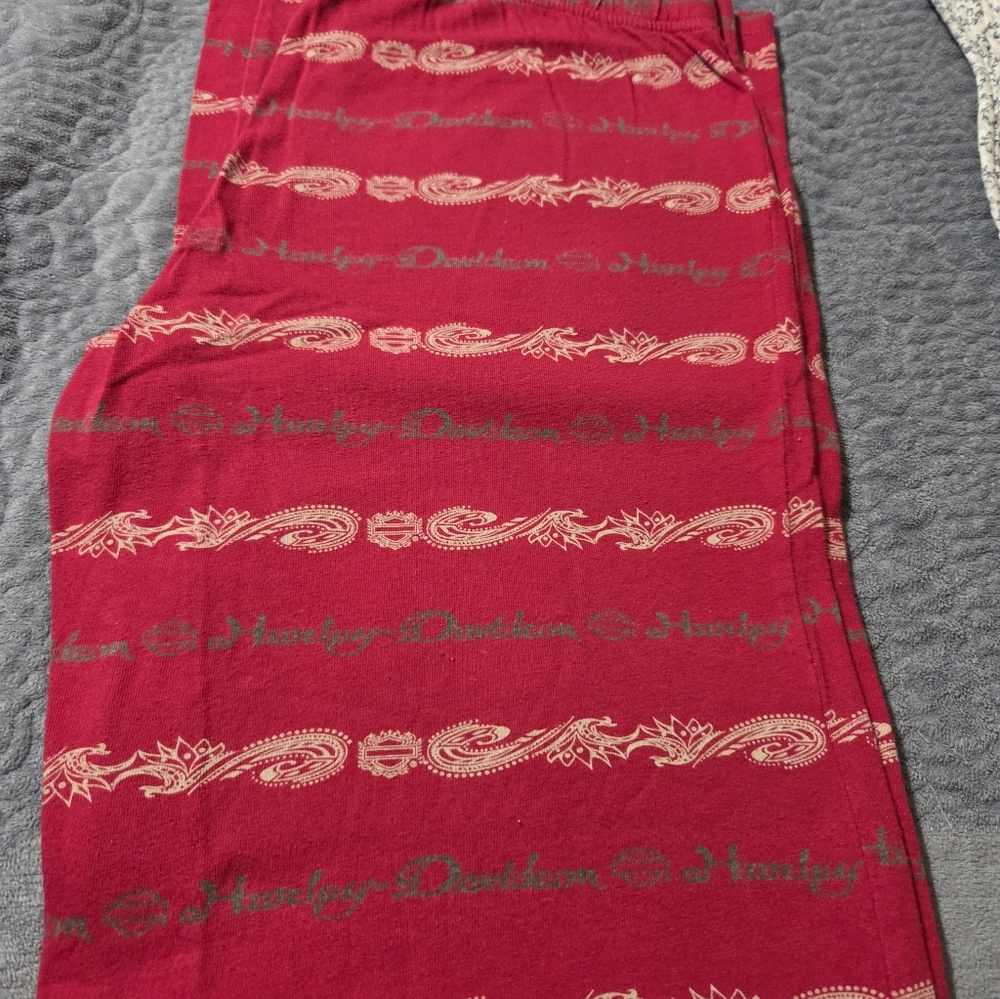 Harley-Davidson Red Lounge Pants Womens Size S